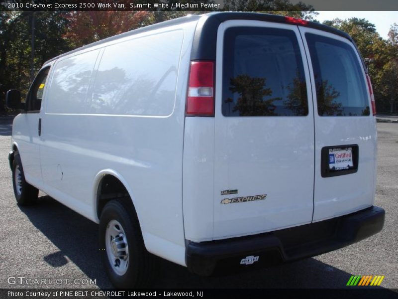 Summit White / Medium Pewter 2010 Chevrolet Express 2500 Work Van