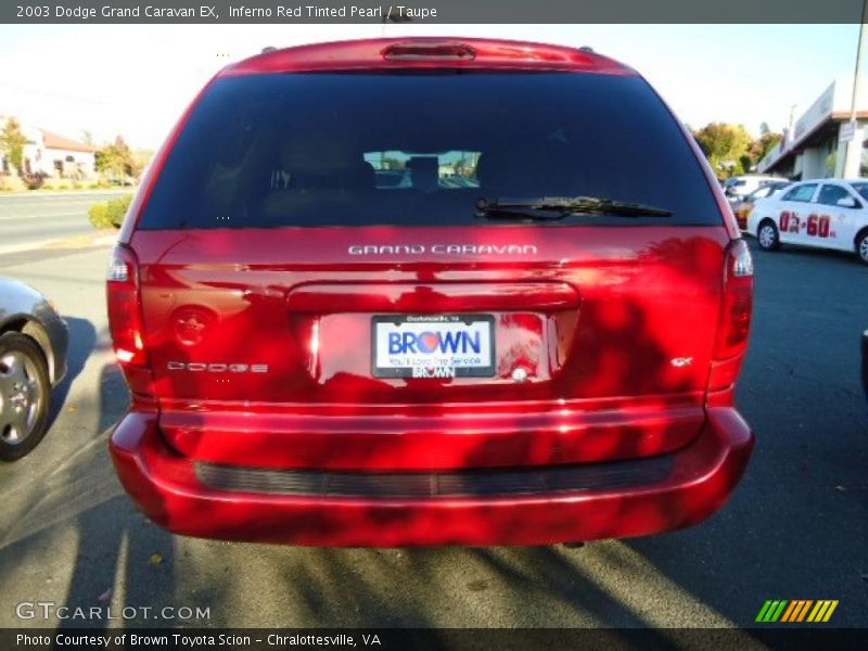 Inferno Red Tinted Pearl / Taupe 2003 Dodge Grand Caravan EX