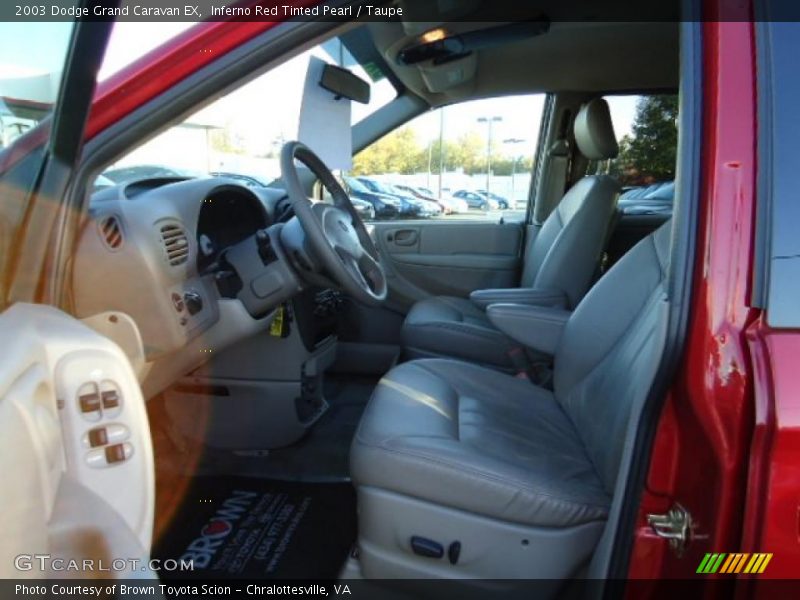 Inferno Red Tinted Pearl / Taupe 2003 Dodge Grand Caravan EX