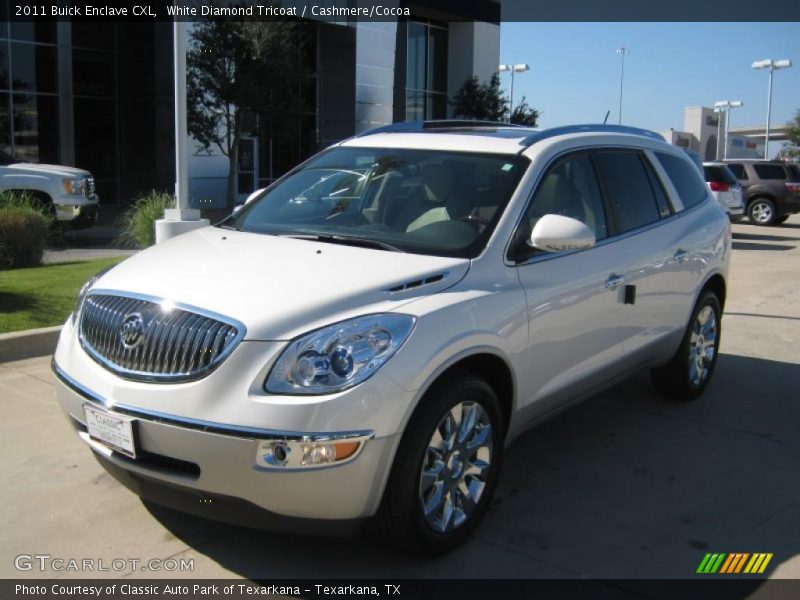 White Diamond Tricoat / Cashmere/Cocoa 2011 Buick Enclave CXL