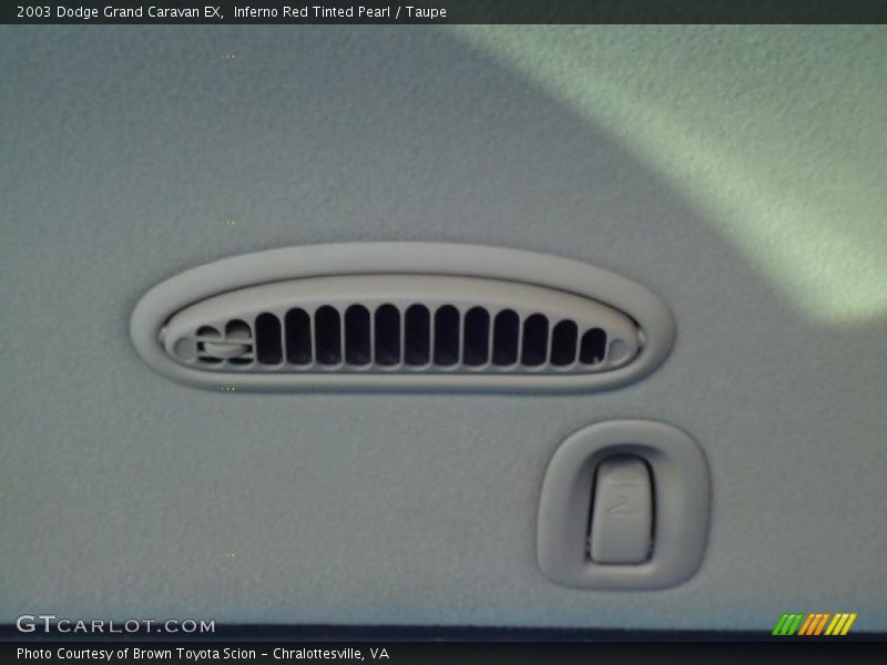 Inferno Red Tinted Pearl / Taupe 2003 Dodge Grand Caravan EX