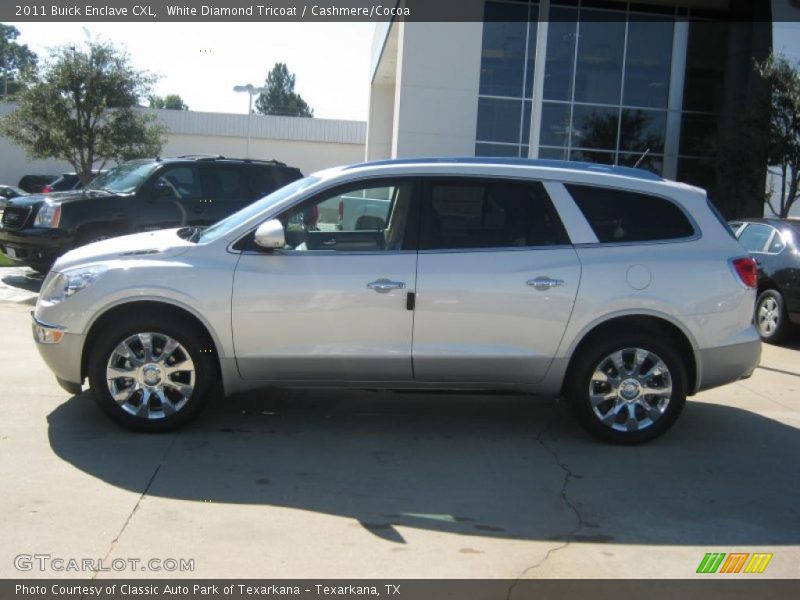 White Diamond Tricoat / Cashmere/Cocoa 2011 Buick Enclave CXL