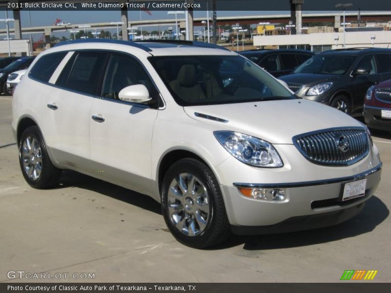 White Diamond Tricoat / Cashmere/Cocoa 2011 Buick Enclave CXL