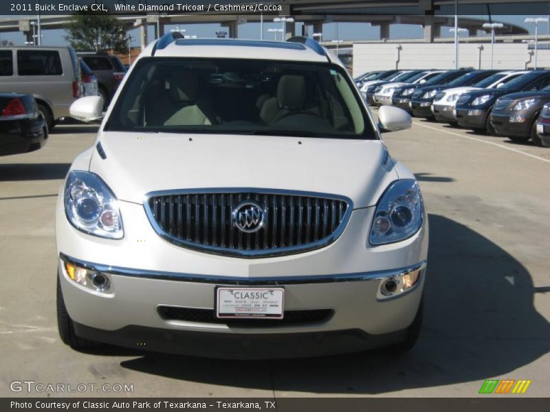 White Diamond Tricoat / Cashmere/Cocoa 2011 Buick Enclave CXL