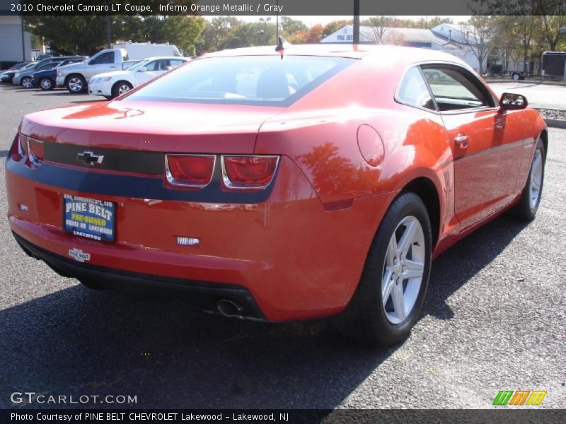 Inferno Orange Metallic / Gray 2010 Chevrolet Camaro LT Coupe