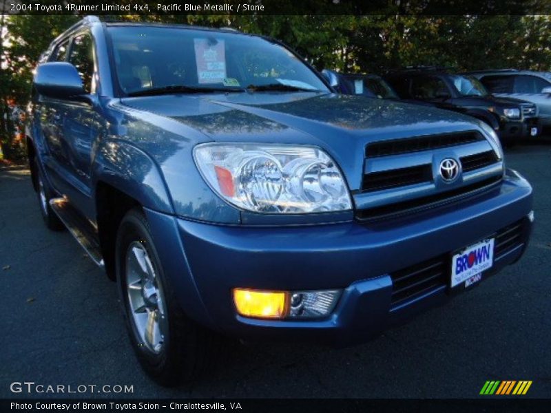 Pacific Blue Metallic / Stone 2004 Toyota 4Runner Limited 4x4