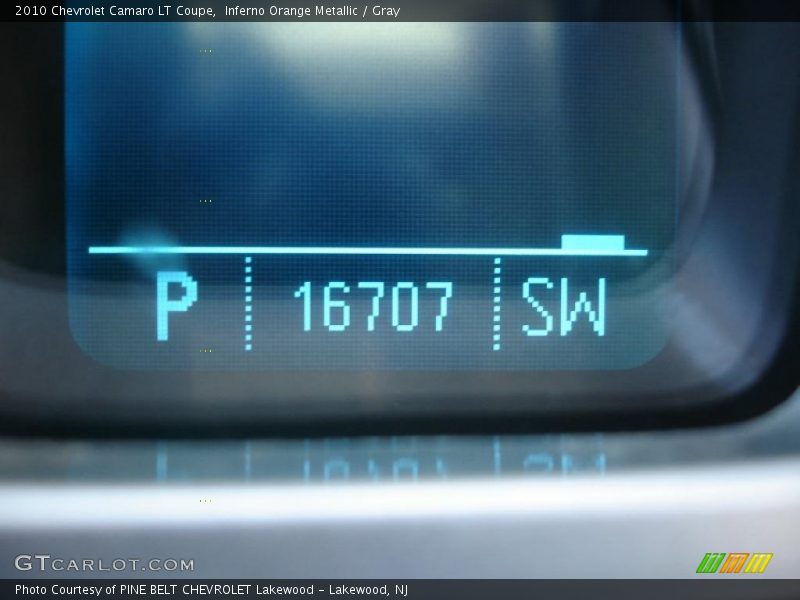 Inferno Orange Metallic / Gray 2010 Chevrolet Camaro LT Coupe