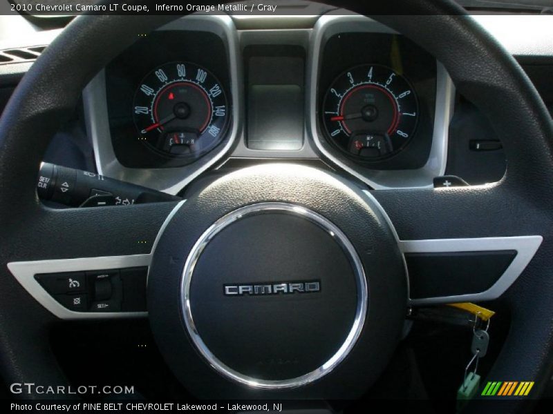 Inferno Orange Metallic / Gray 2010 Chevrolet Camaro LT Coupe
