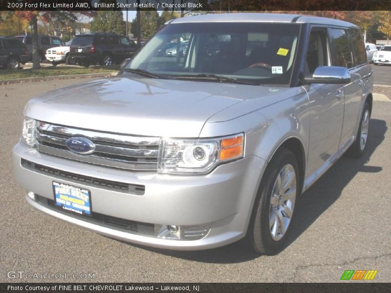 Brilliant Silver Metallic / Charcoal Black 2009 Ford Flex Limited AWD