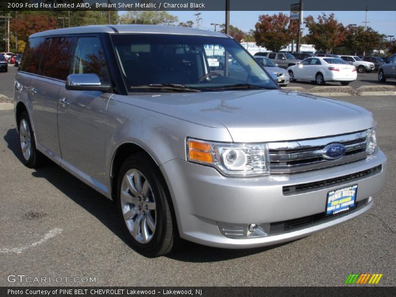 Brilliant Silver Metallic / Charcoal Black 2009 Ford Flex Limited AWD