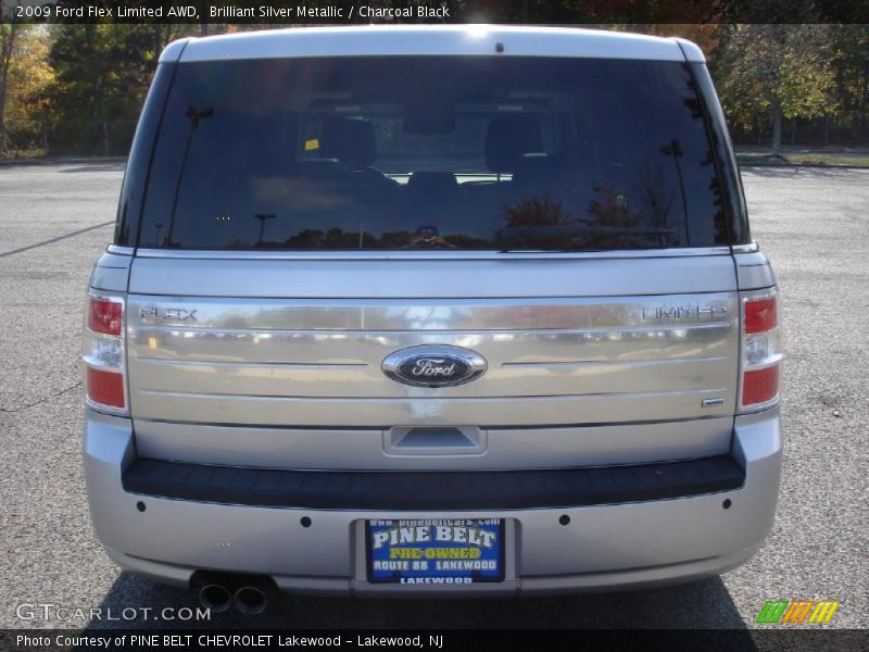 Brilliant Silver Metallic / Charcoal Black 2009 Ford Flex Limited AWD