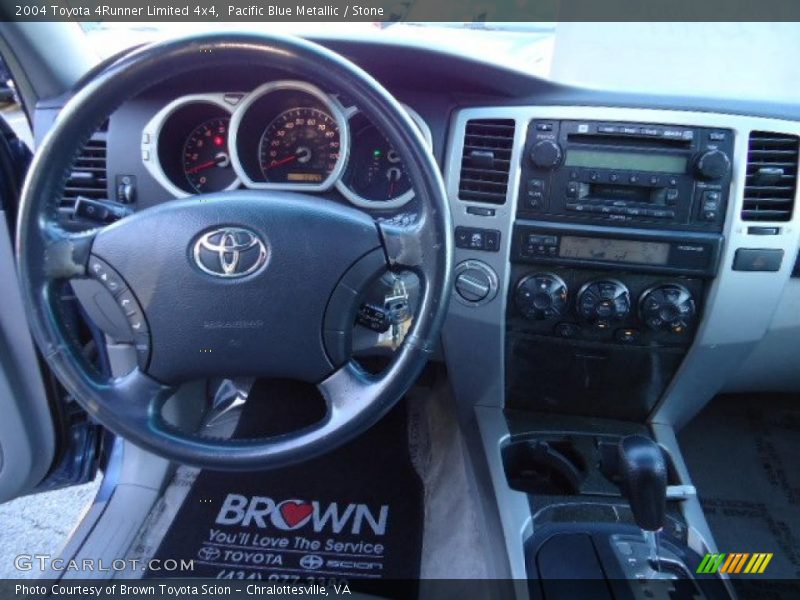 Pacific Blue Metallic / Stone 2004 Toyota 4Runner Limited 4x4