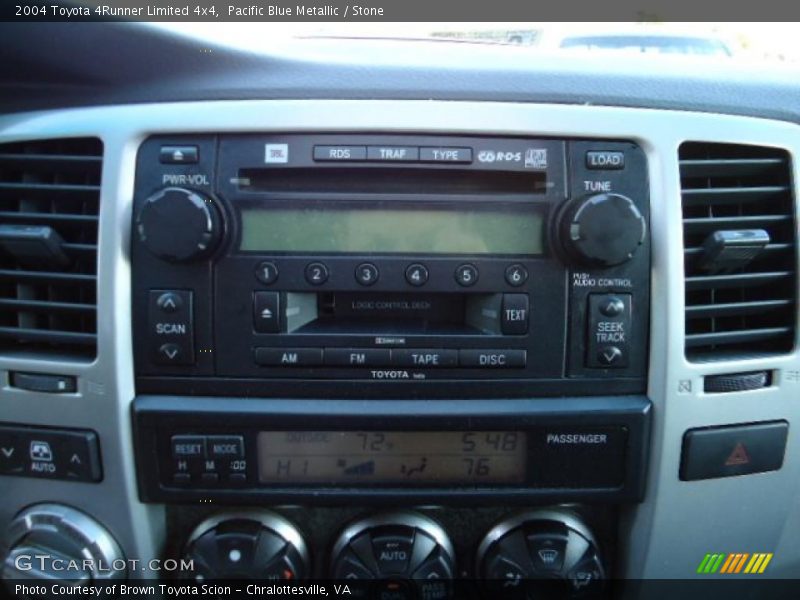 Pacific Blue Metallic / Stone 2004 Toyota 4Runner Limited 4x4