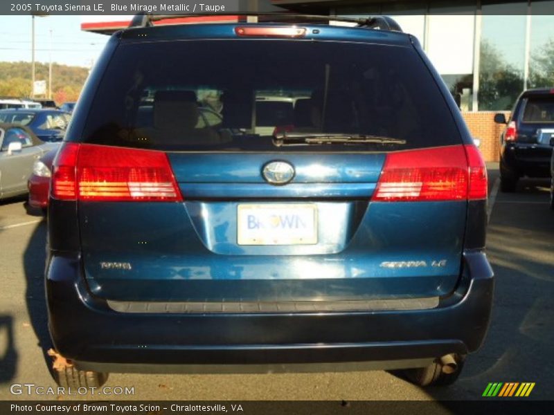 Blue Mirage Metallic / Taupe 2005 Toyota Sienna LE