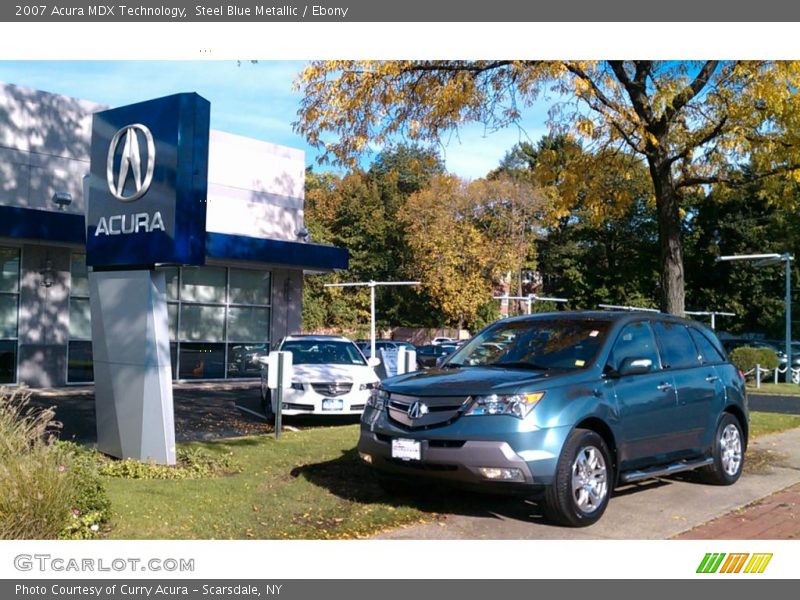 Steel Blue Metallic / Ebony 2007 Acura MDX Technology