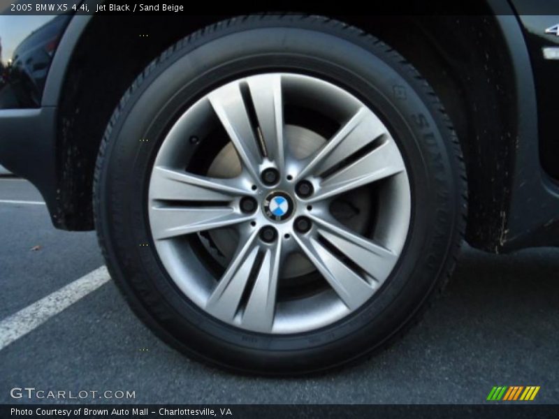 Jet Black / Sand Beige 2005 BMW X5 4.4i