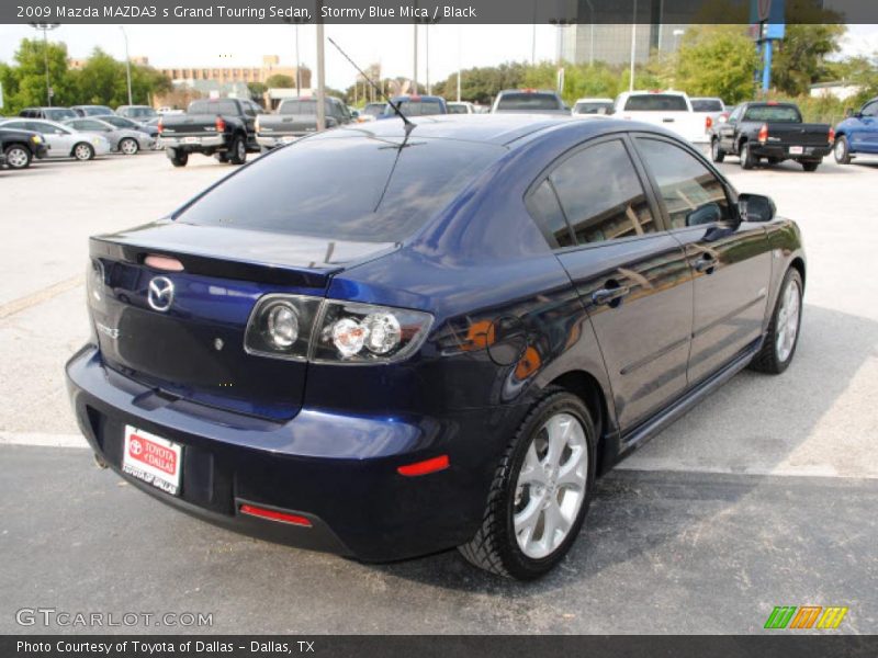 Stormy Blue Mica / Black 2009 Mazda MAZDA3 s Grand Touring Sedan
