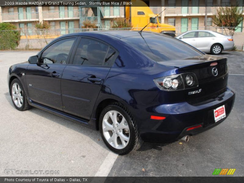 Stormy Blue Mica / Black 2009 Mazda MAZDA3 s Grand Touring Sedan