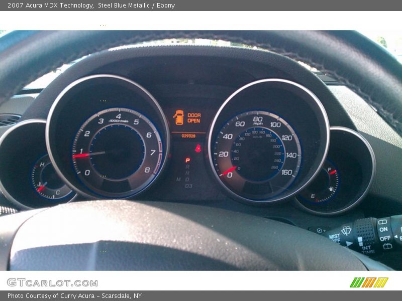 Steel Blue Metallic / Ebony 2007 Acura MDX Technology