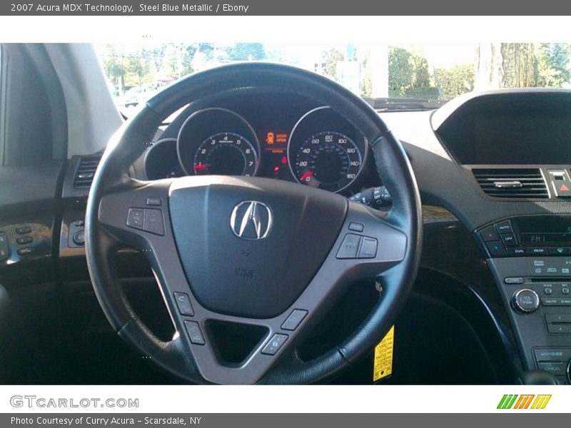 Steel Blue Metallic / Ebony 2007 Acura MDX Technology