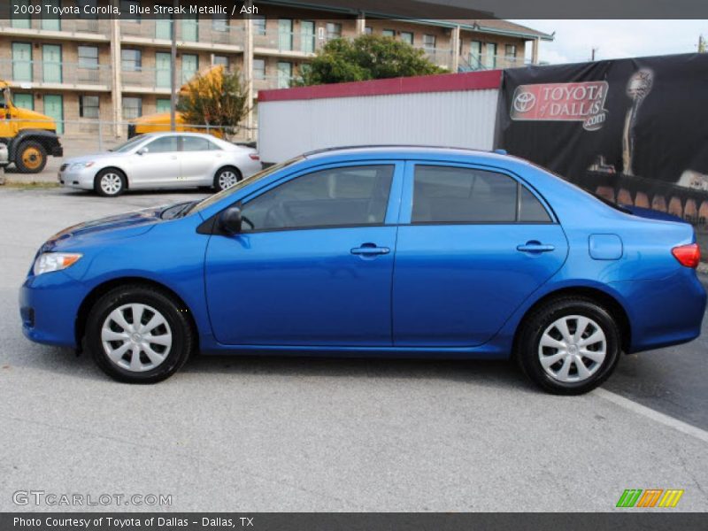 Blue Streak Metallic / Ash 2009 Toyota Corolla