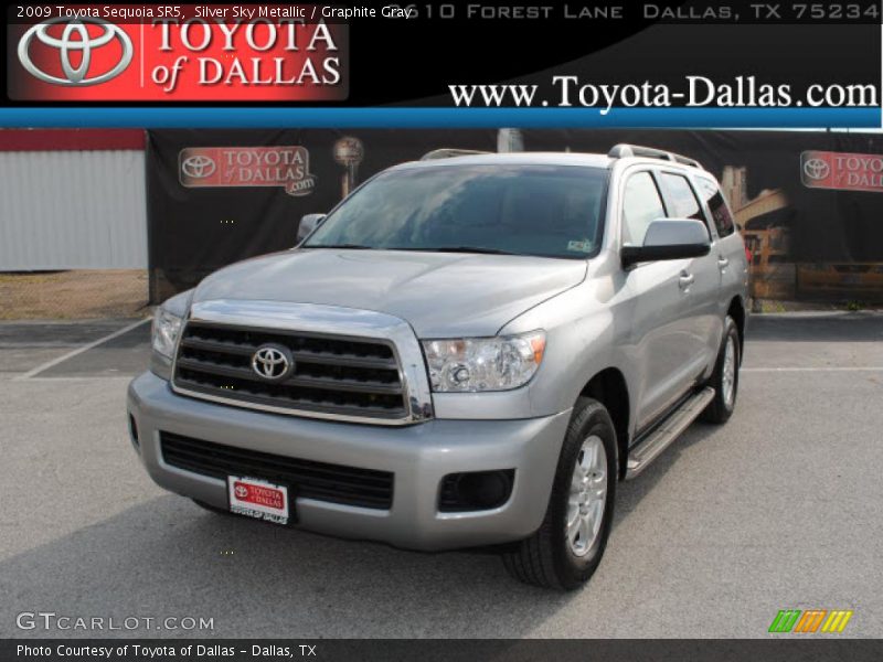 Silver Sky Metallic / Graphite Gray 2009 Toyota Sequoia SR5