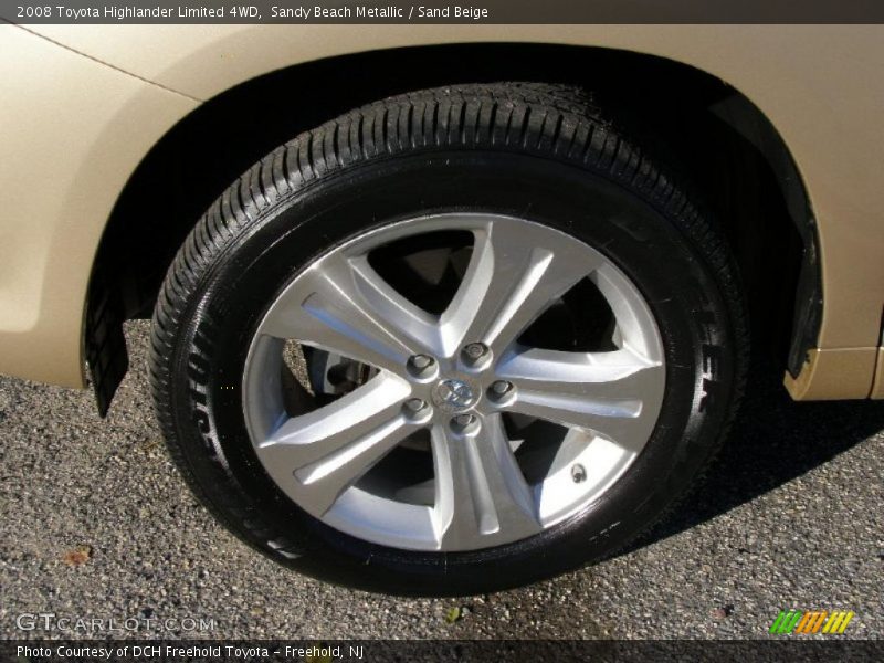 Sandy Beach Metallic / Sand Beige 2008 Toyota Highlander Limited 4WD