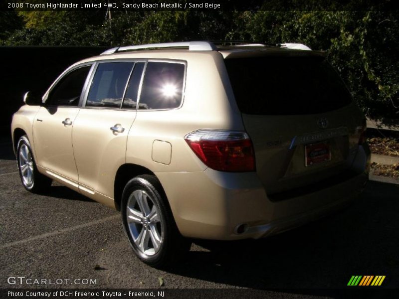 Sandy Beach Metallic / Sand Beige 2008 Toyota Highlander Limited 4WD