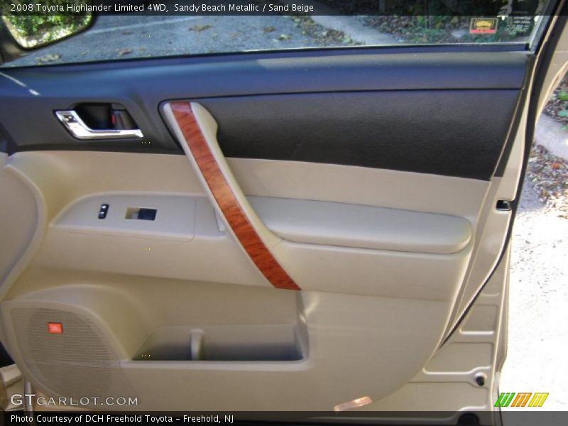 Sandy Beach Metallic / Sand Beige 2008 Toyota Highlander Limited 4WD