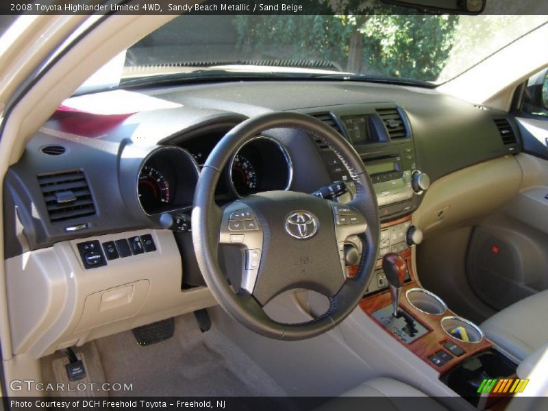 Sandy Beach Metallic / Sand Beige 2008 Toyota Highlander Limited 4WD