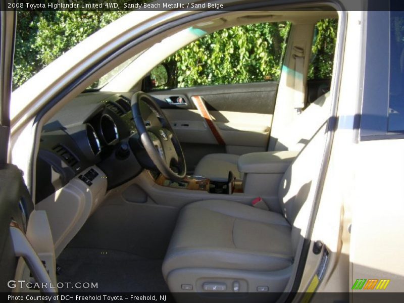 Sandy Beach Metallic / Sand Beige 2008 Toyota Highlander Limited 4WD