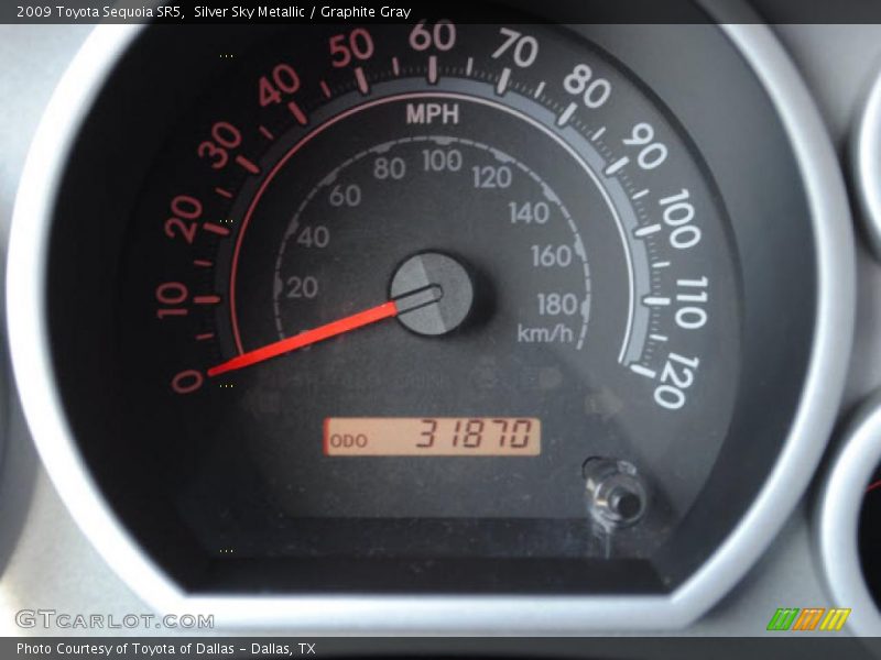 Silver Sky Metallic / Graphite Gray 2009 Toyota Sequoia SR5