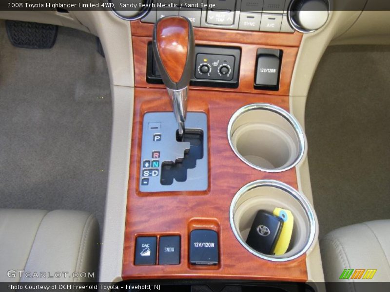 Sandy Beach Metallic / Sand Beige 2008 Toyota Highlander Limited 4WD
