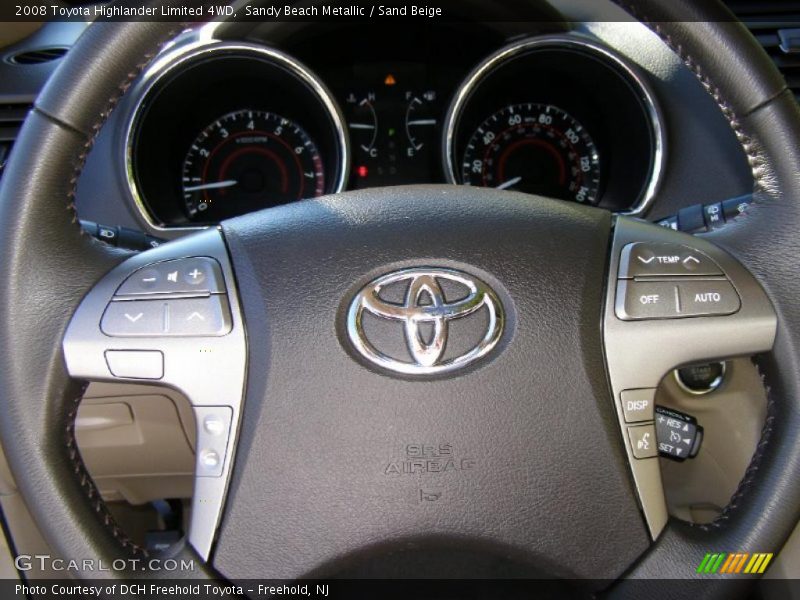 Sandy Beach Metallic / Sand Beige 2008 Toyota Highlander Limited 4WD
