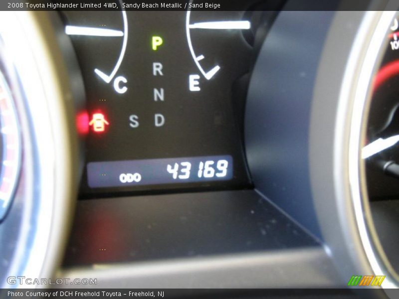 Sandy Beach Metallic / Sand Beige 2008 Toyota Highlander Limited 4WD