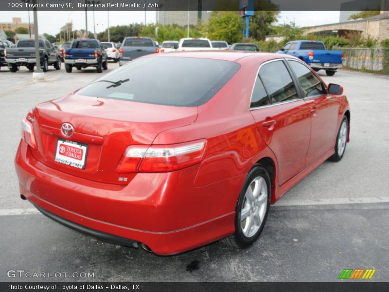 Barcelona Red Metallic / Ash 2009 Toyota Camry SE