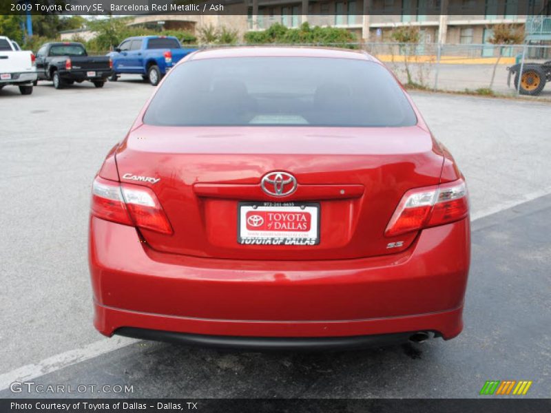 Barcelona Red Metallic / Ash 2009 Toyota Camry SE