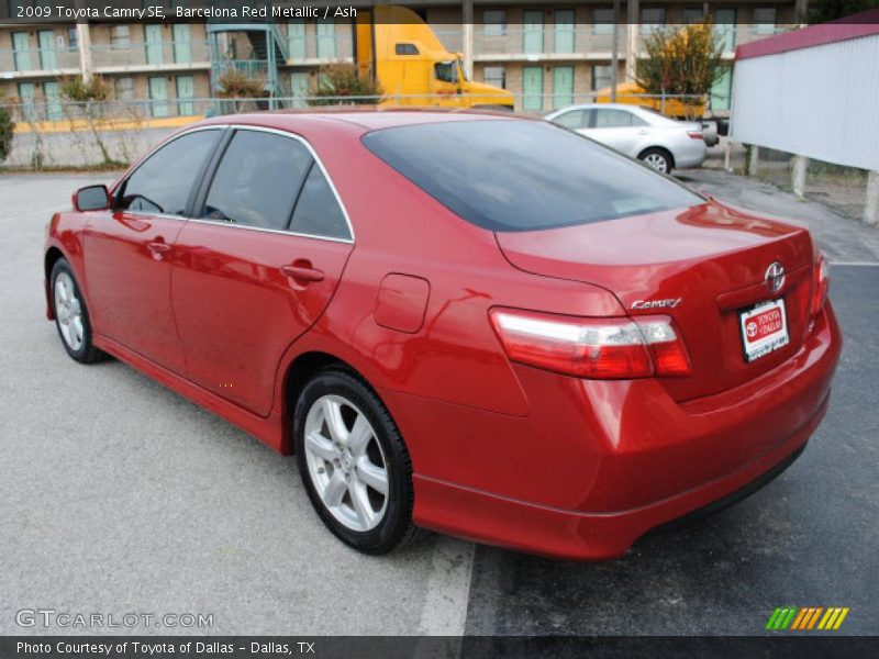 Barcelona Red Metallic / Ash 2009 Toyota Camry SE
