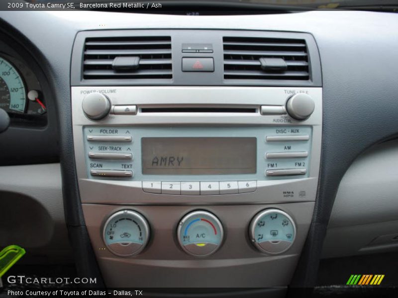 Controls of 2009 Camry SE