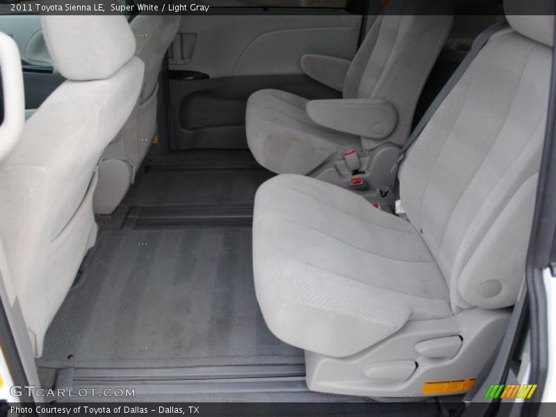 Super White / Light Gray 2011 Toyota Sienna LE