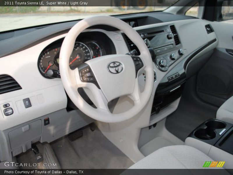 Dashboard of 2011 Sienna LE