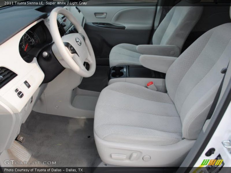  2011 Sienna LE Light Gray Interior