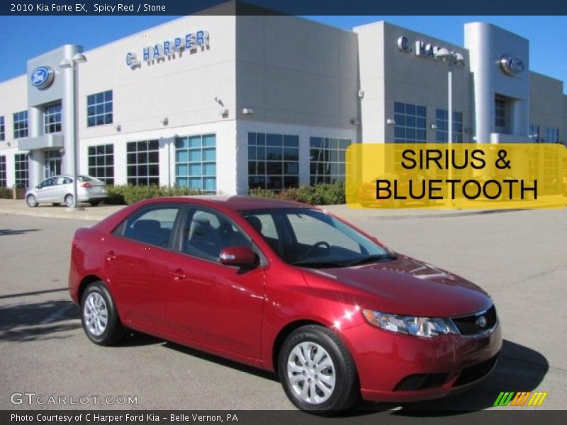 Spicy Red / Stone 2010 Kia Forte EX