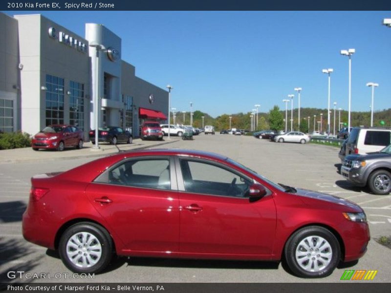Spicy Red / Stone 2010 Kia Forte EX
