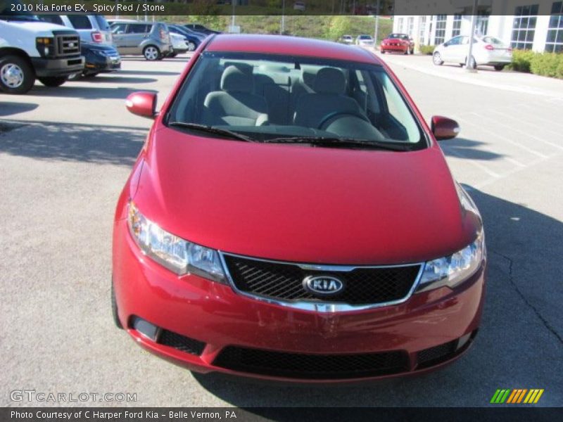 Spicy Red / Stone 2010 Kia Forte EX