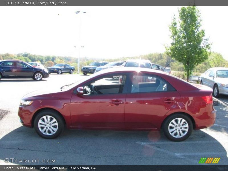 Spicy Red / Stone 2010 Kia Forte EX