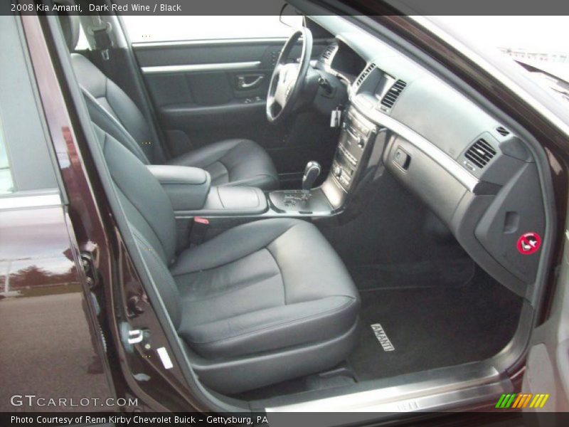 Dark Red Wine / Black 2008 Kia Amanti