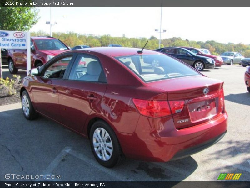 Spicy Red / Stone 2010 Kia Forte EX