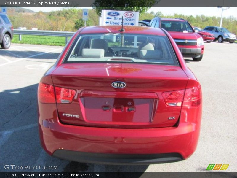 Spicy Red / Stone 2010 Kia Forte EX