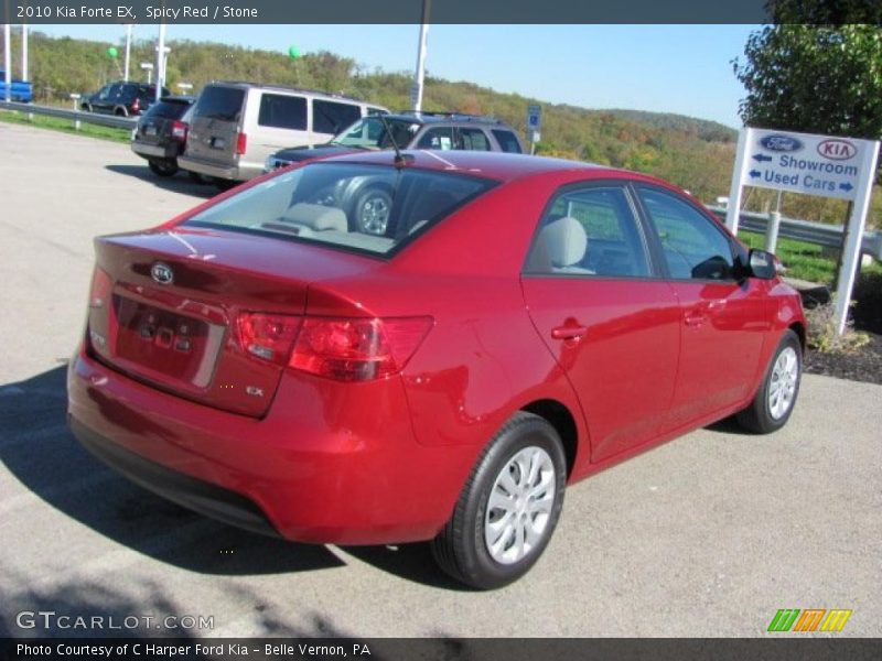 Spicy Red / Stone 2010 Kia Forte EX
